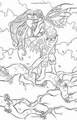 Coloring Pages Mystical Adult Fairy Fairies Printable Books Color Fenech Colouring Fantasy Print Drawings Selina Fae Book Cool Clip Mythical sketch template