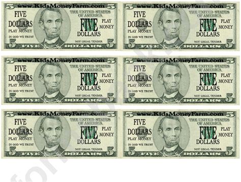 printable fake money template doctemplates
