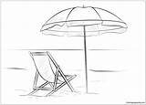 Beach Coloring Chair Drawing Umbrella Pages Deck Printable Color Chairs Draw Scene Drawings Kids Adirondack Scenes Lena London Supercoloring Easy sketch template