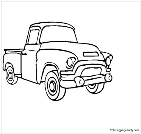 pickup truck coloring page  printable coloring pages