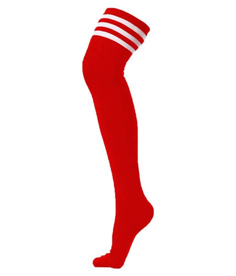 xs and os women over the knee thigh high socks red buy online at low