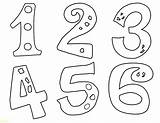 Coloring Preschool Pages Numbers Number sketch template