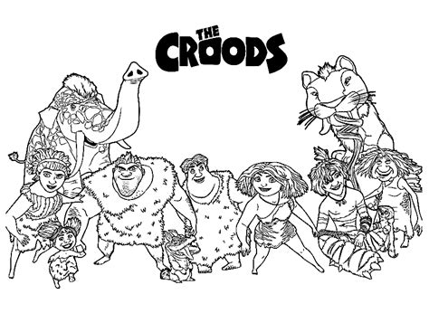 printable  croods coloring page  printable coloring pages