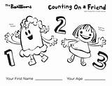 Count Counting Coloring Friend Color Sheet sketch template