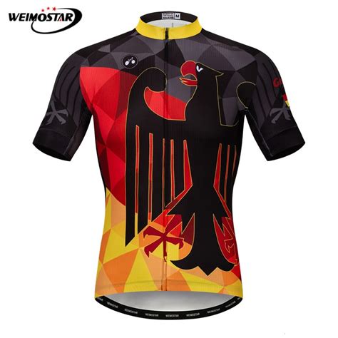 weimostar germany team cycling jersey summer pro mtb bike jersey downhill bicycle shirt maillot