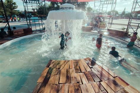 pop  urban spa   recycled materials revamps  mexican park