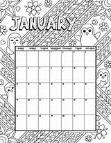 Calendar Coloring Printable Visit Kids sketch template