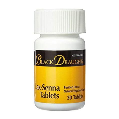Black Draught Lax Senna Tablets To Relieve Constipation 30 Ea