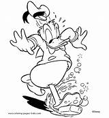 Coloring Pages Disney Donald Duck Daisy Kids Color Printable Book Cartoon Sheets Found sketch template