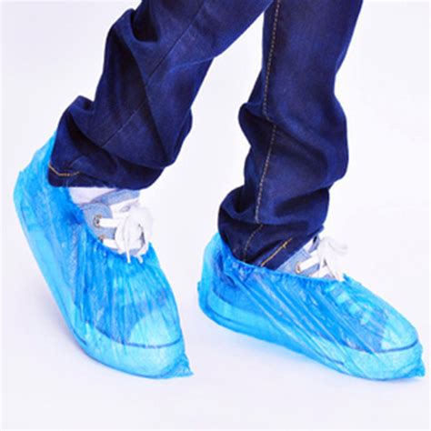 pcspack medical waterproof boot covers plastic disposable shoes