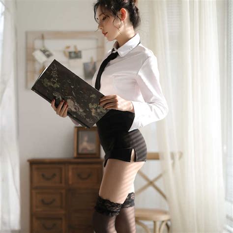 japanese sexy lingerie cosplay set secretary uniform sexy maid cosplay