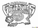 Grizzlies sketch template