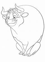 Ferdinand Coloring Pages Printable Disney Bull Sheets Color Movie Colouring Cartoon Pdf Bulls Kids Scribblefun Print Size Choose Board Story sketch template