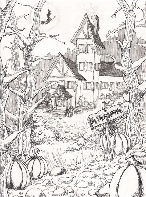 hard halloween coloring pages  adults coloring home