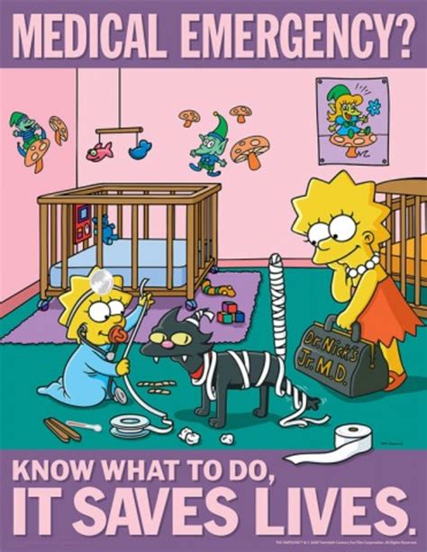 Simpsons Safety Posters