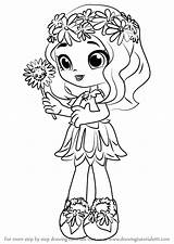 Shopkins Coloring Pages Dolls Shoppies Shoppie Daisy Petals Printable Shopkin Drawing Color Step Colouring Draw Sheets Print People Getcolorings Doll sketch template
