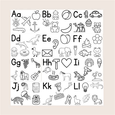 alphabet coloring pages printables etsy