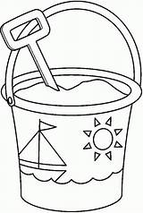 Bucket Coloring Clipart Spade Shovel Colouring Pages Pail Sailship Decorated Color Drawing Popular Print Webstockreview Clipground Coloringhome sketch template