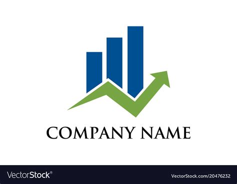 business graphic financial logo royalty  vector image