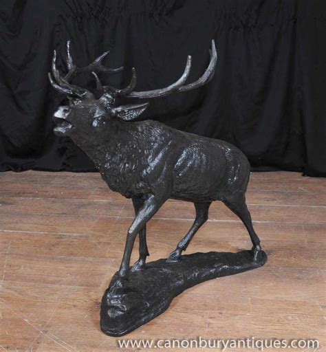 bronze scottish stag statue casting elk moose