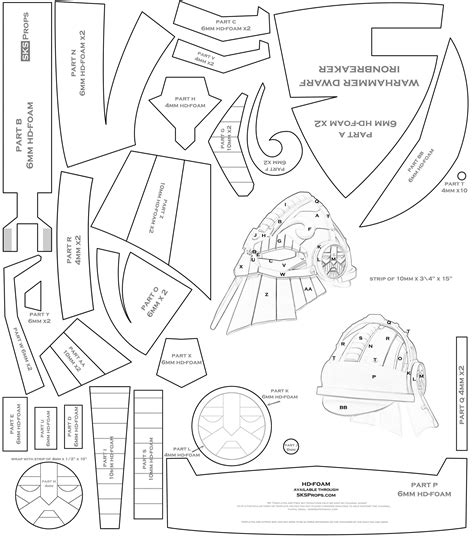 medieval armor templates printable templates