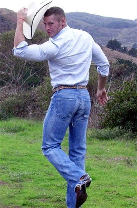 Boot cowboy gay jeans tight