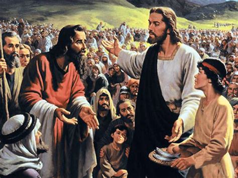kids bible stories jesus feeding  multitudes