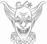 Clown Coloring Scary Pages Horror Printable Print Halloween Drawing Face Colouring Educative Clowns Killer Evil Faces Choose Board sketch template