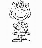 Peanuts Peppermint Patty Woo sketch template