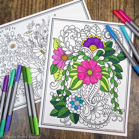 coloring pages  colored