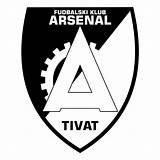 Arsenal Tivat Logo Fk Svg Vector sketch template