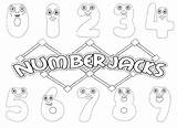 Numberjacks Numberblocks Coloringonly Cbeebies Kerwhizz Balamory sketch template