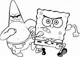 Spongebob Coloring Pages Ghetto Getdrawings Drawing sketch template