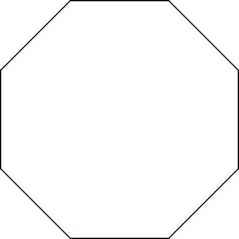 octagon template printable