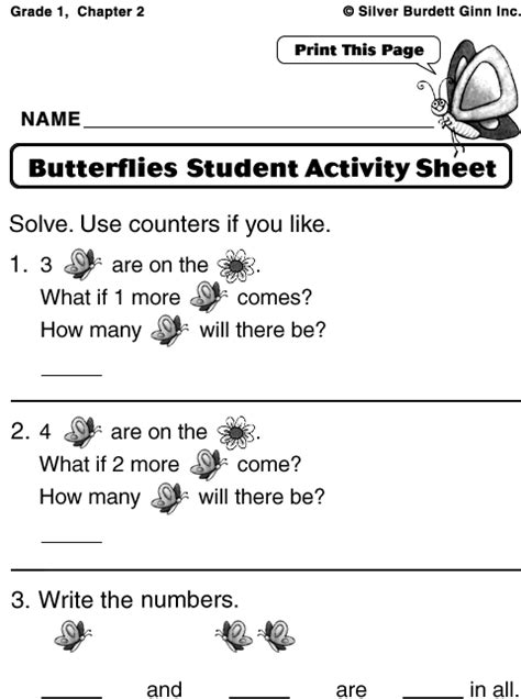 student activity sheet