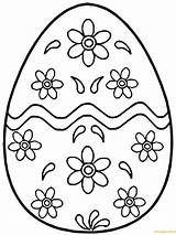 Egg Ukrainian Pysanky Easter Pattern Coloring Pages Printable sketch template