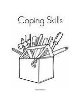Coloring Coping Skills Change Template sketch template