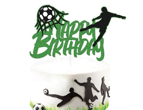 soccer birthday cake topper soccer party decoration soccer etsy