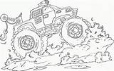 Coloring Pages Mud Trucks Truck sketch template