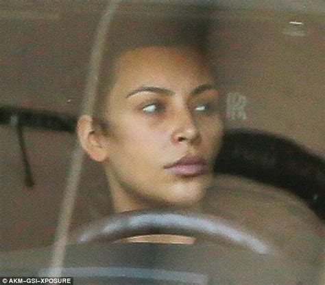Kim Kardashian Is Seen Leaving Gym Without Makeup After