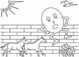 Humpty Dumpty Coloring Pages Horses Jump Two Over sketch template