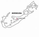 Bermuda Map Coloring Triangle Pages Color Template sketch template