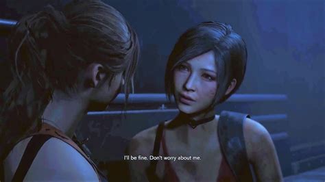 ada wong kisses claire redfield resident evil 2 remake mod youtube