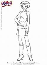 Coloring Pages Totally Spies Alex sketch template