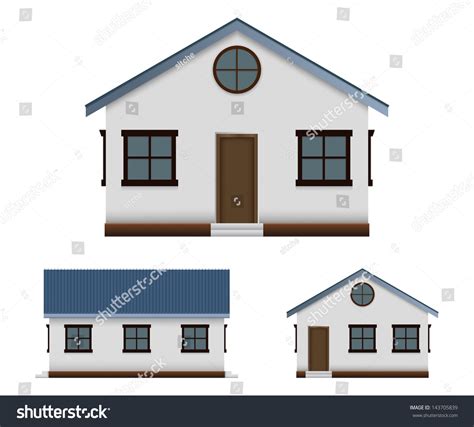 house vector image set  point stock vector royalty