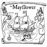 Mayflower sketch template