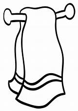 Towel Coloring Pages sketch template