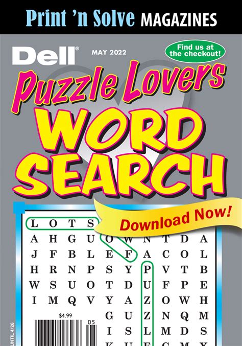 print  solve magazines dell puzzle lovers word search penny dell