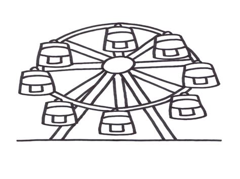 ferris wheel drawing  getdrawings