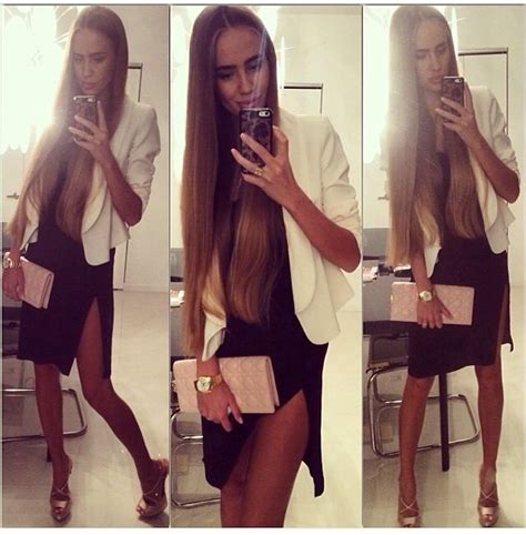 Valeria Sokolova Selfie Long Blonde Hair Beauty